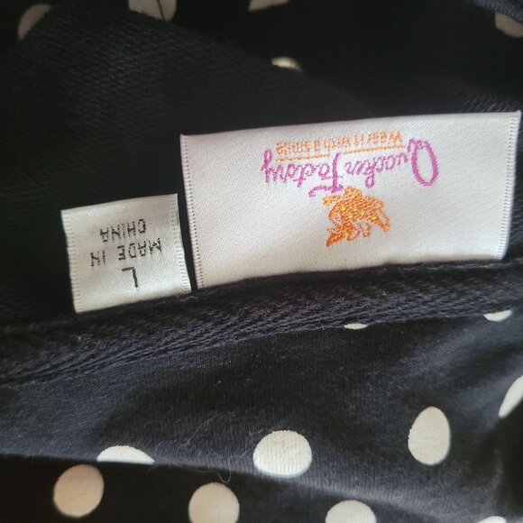 Quacker Factory Women's Polka Dot Jacket Black & White Size L - Picture 4 of 7